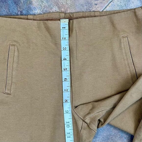 Chico’s Brown Stretch Ankle Ultimate Fit Juliet Career Pants 1.5 Medium 10 - Picture 3 of 9